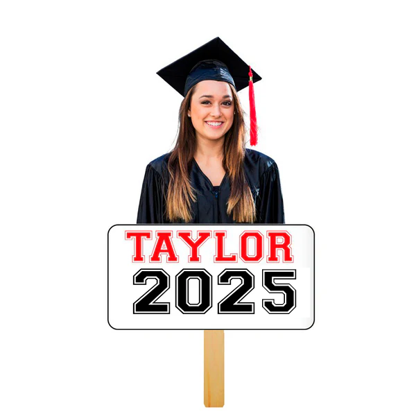 Graduation Fan Paddle Custom Name Cut out